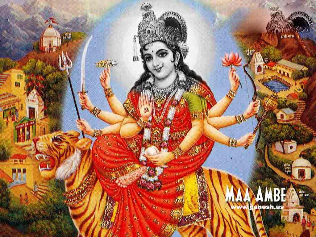 Goddess Durga Sketchs