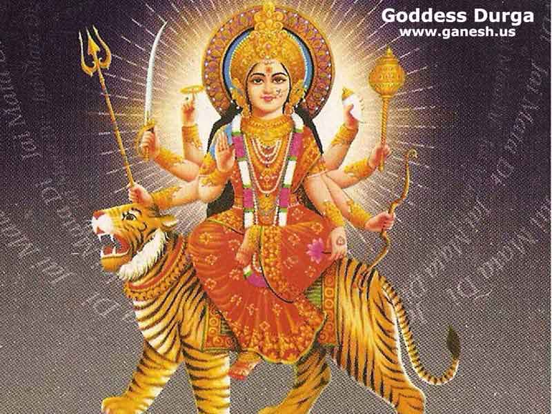 Goddess Durga And Her Weapons