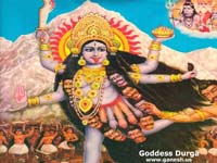 Hindu Goddess Durga Maa Amba Mata Poster 