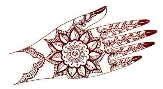 Multi Colour Heena Designs