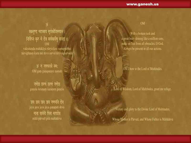 ganesha mantra and wallpapers