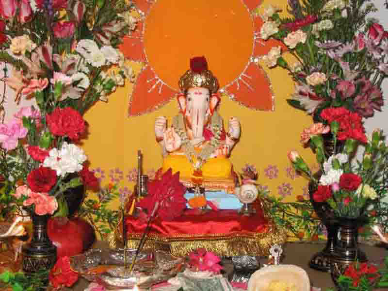 Ganesh Photo Diwali Card 