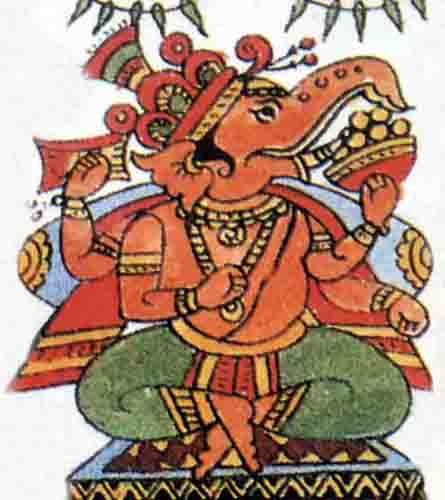 shree ganesh Gajanan paintings 