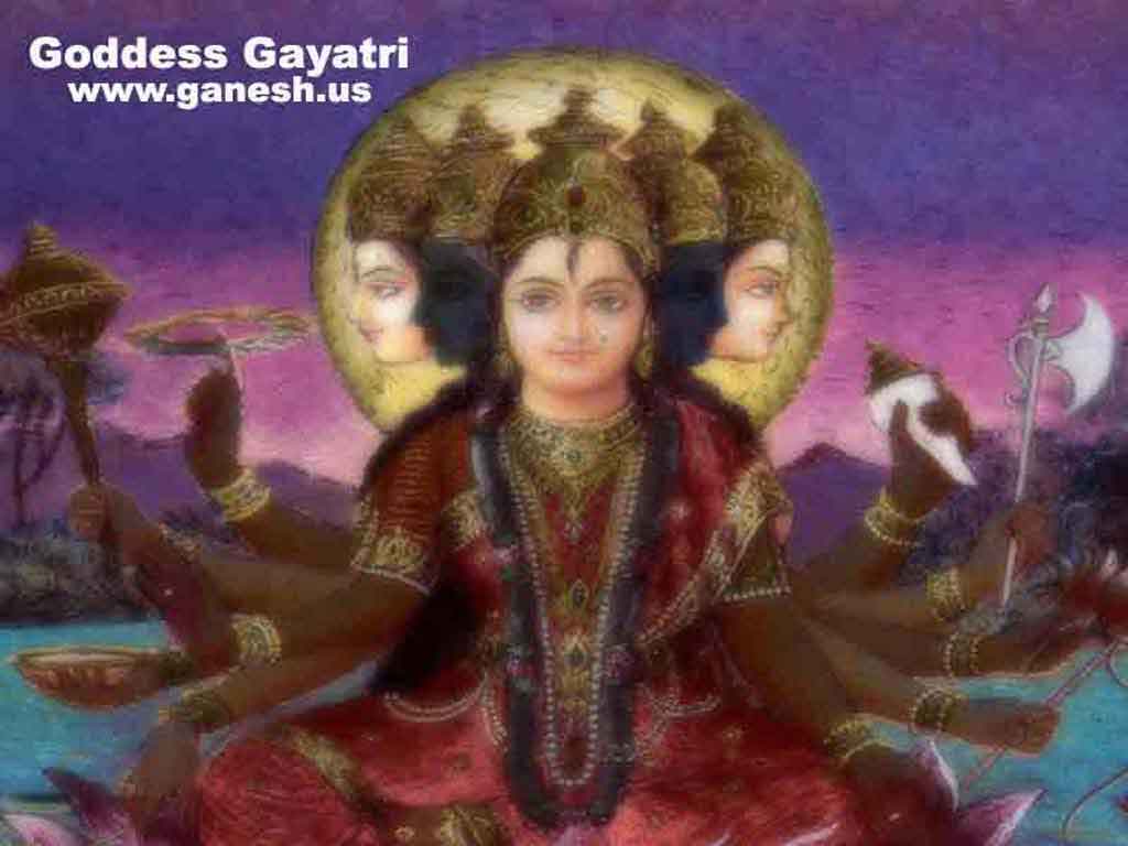 Gayatri,Wallpapers Of Goddess Gayatri