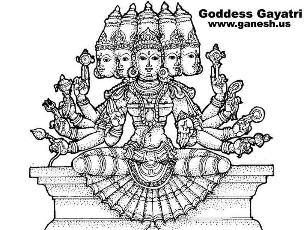 Goddess Gayatri Posters In India