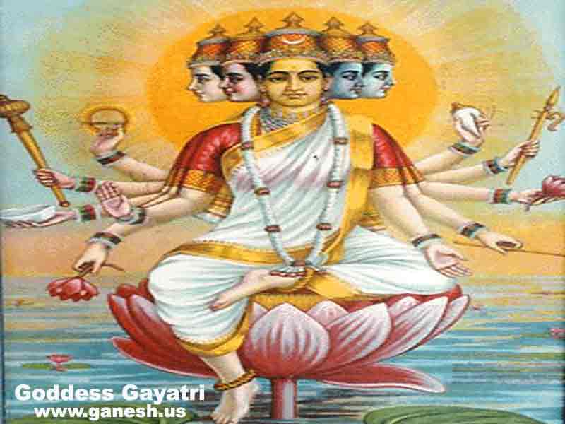 Photos Of Goddess Gayatri 