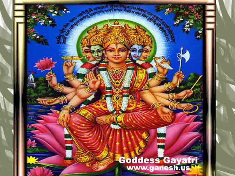 Deity Info - Goddess Sri Gayatri 