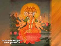 Gayatri mantra And Ganesha Wallpaper 