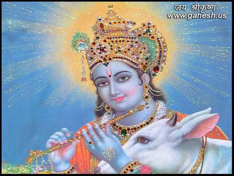 Krishna Geeta Updesh Wallpaper