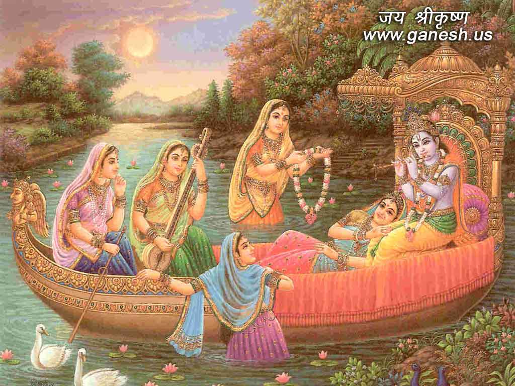 Shri Krishna Leela Hindi Devotional Wallpapers