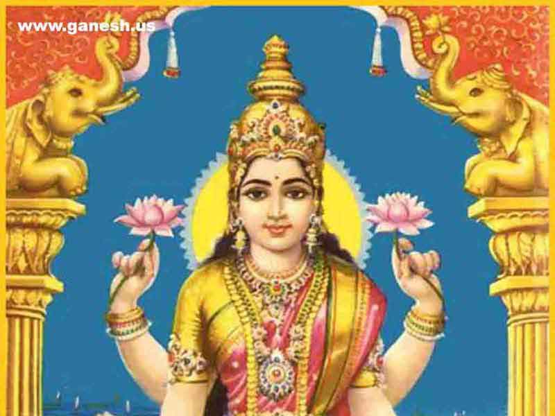 Images of Goddess Lakshmi and Saraswati 