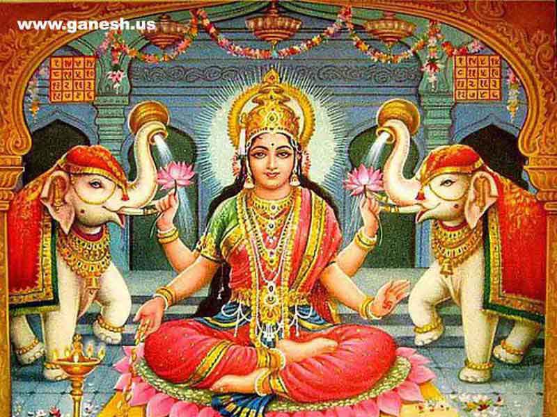 Diwali - Lakshmi And Ganesha Wallpaper 