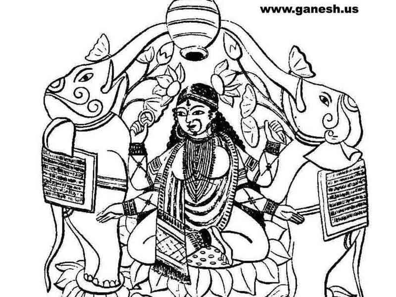 Hindu God Lakshmi
