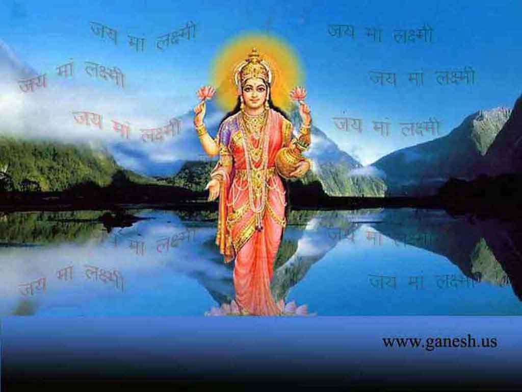 Desktop Wallpaper Hindu Goddesses Lakshmi.