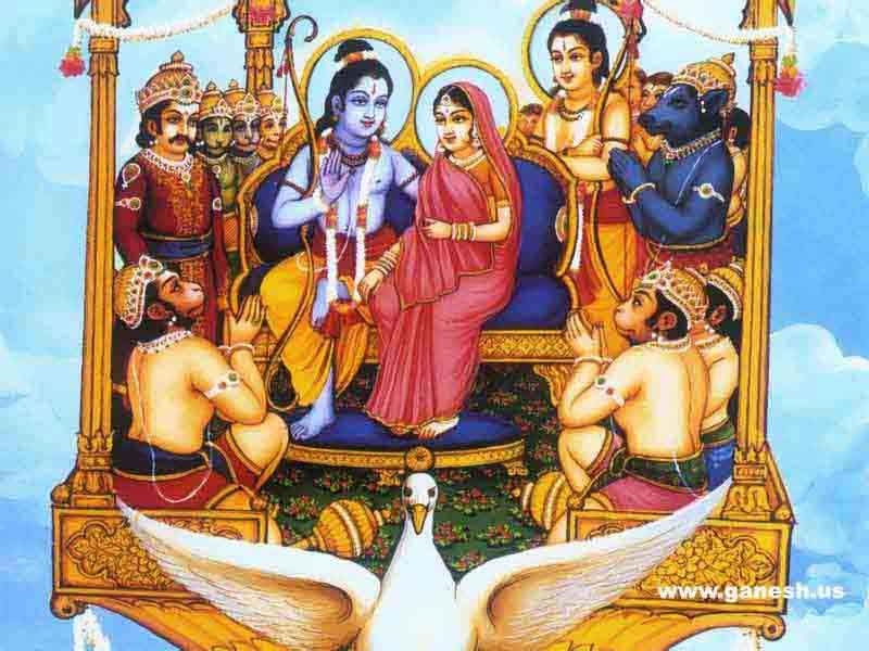 Blessing Goddess Sita And Lord Rama
