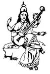 Wallpaper Of goddess saraswati