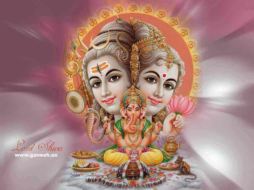 Lord Shiva, Parvati Ji And Ganesh Ji Pictures 1