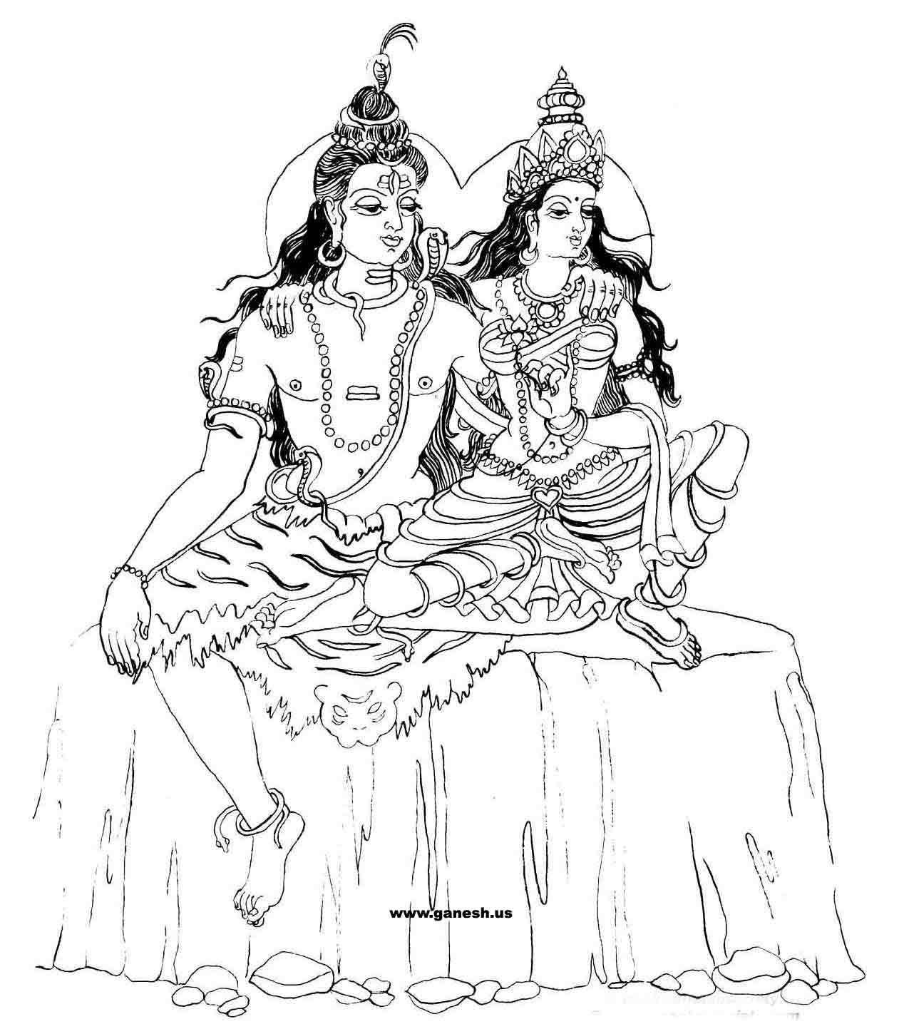 Shiva : Pictures of Paintings of Shiva