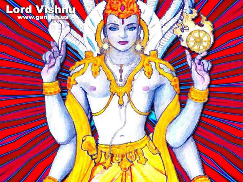 Hindu Lord Vishnu Wallpaper