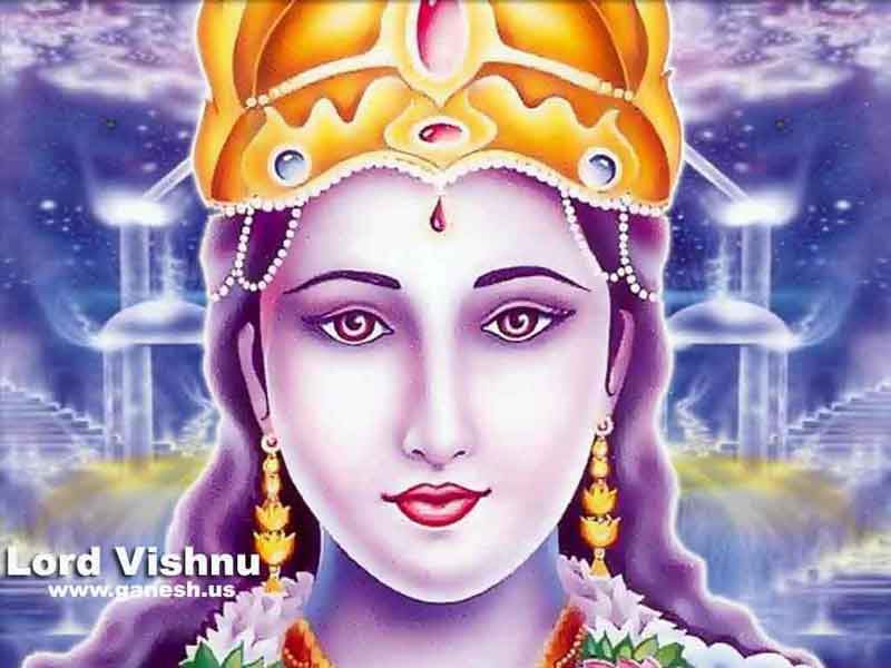 Hindu God Vishnu Photo.