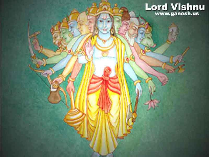 Image And Postures Of Lord Vishnu