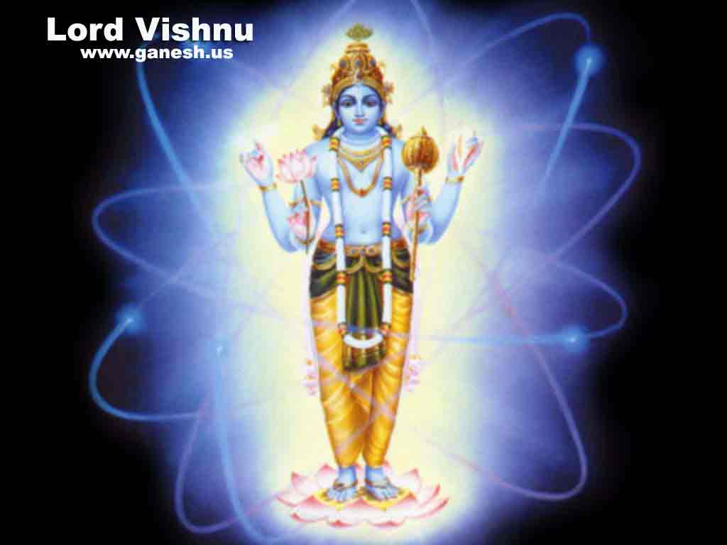 Lord Vishnu & Mahalakshmi Wallpaper.