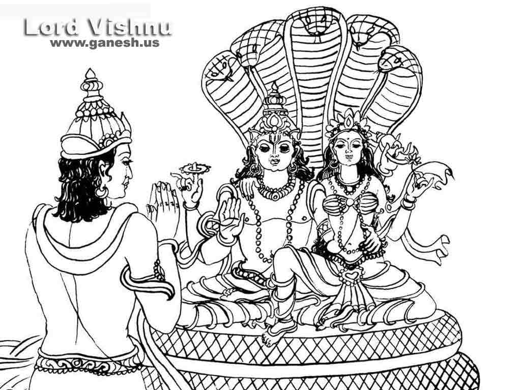 Lord Vishnu Sketch