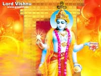 Lord Vishnu & Goddess Lakshmi Large Poster