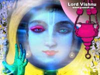 Lord Vishnu And Lakshmi Riding On Divine Vehicle Garuda
