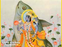 Lord Vishnu & Goddess Lakshmi Large Poster